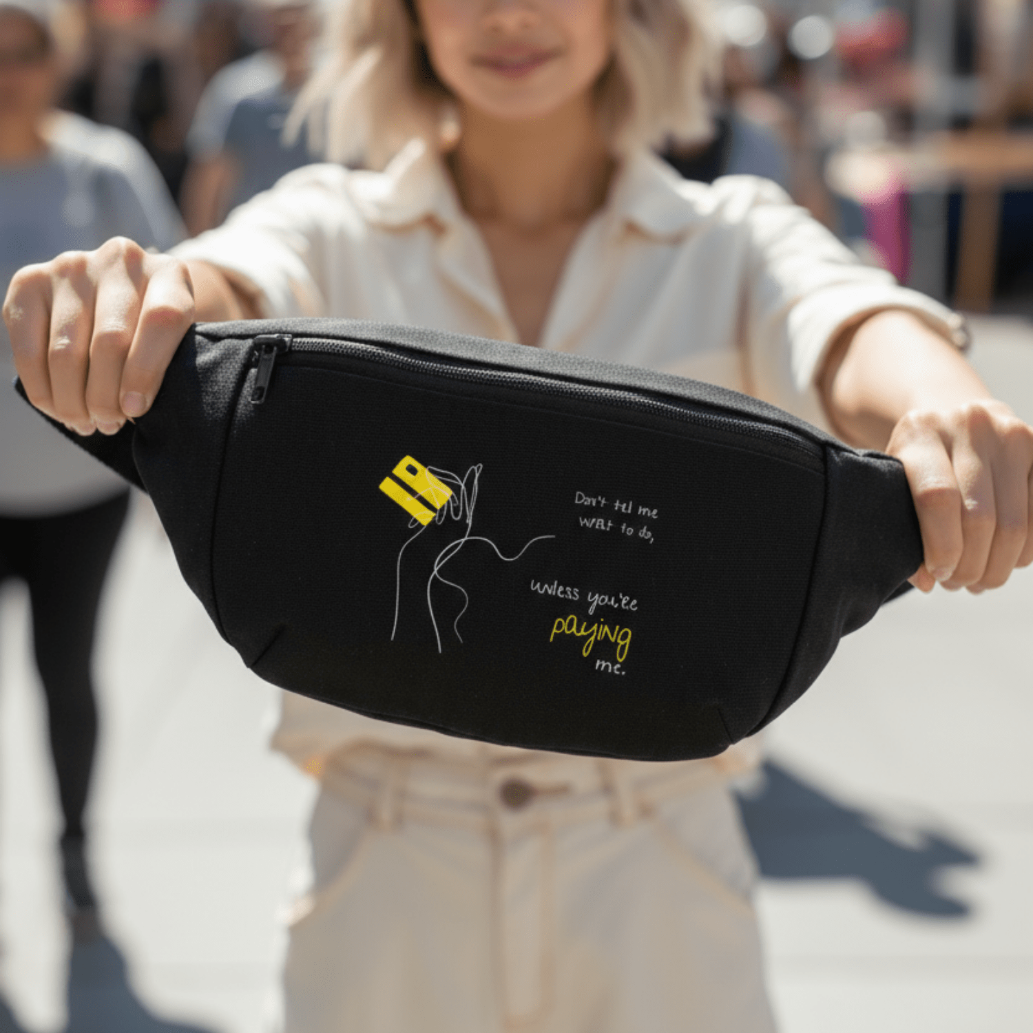 No Shit Shirts - Bauchtasche: Don’t tell me what to do, unless you’re paying me - Bauchtaschen - basic