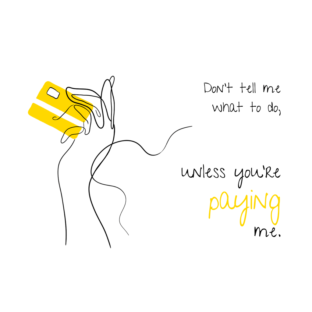 No Shit Shirts - Bauchtasche: Don’t tell me what to do, unless you’re paying me - Bauchtaschen - basic