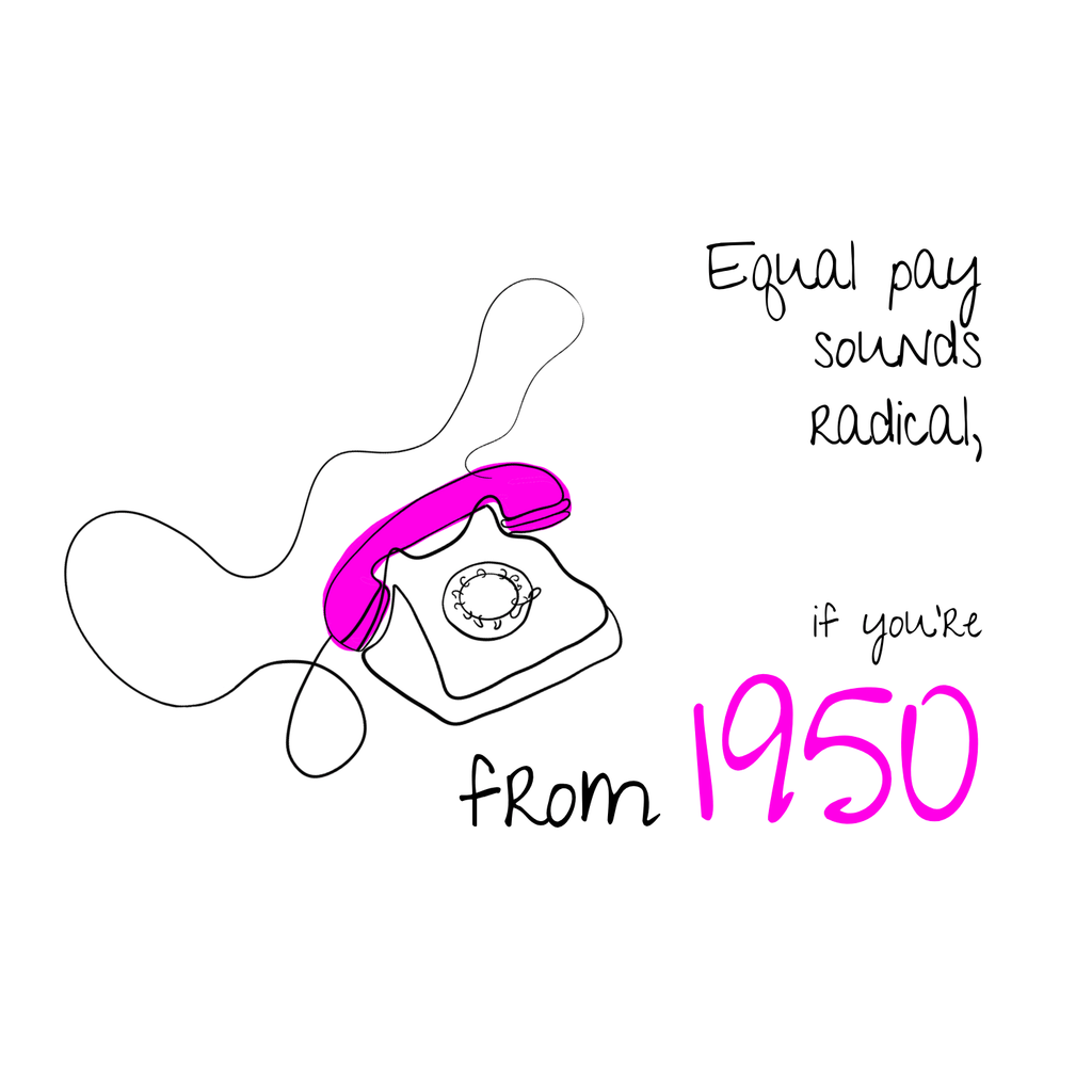 No Shit Shirts - Bauchtasche: Equal pay sounds radical… if you’re from 1950. - Bauchtaschen - basic