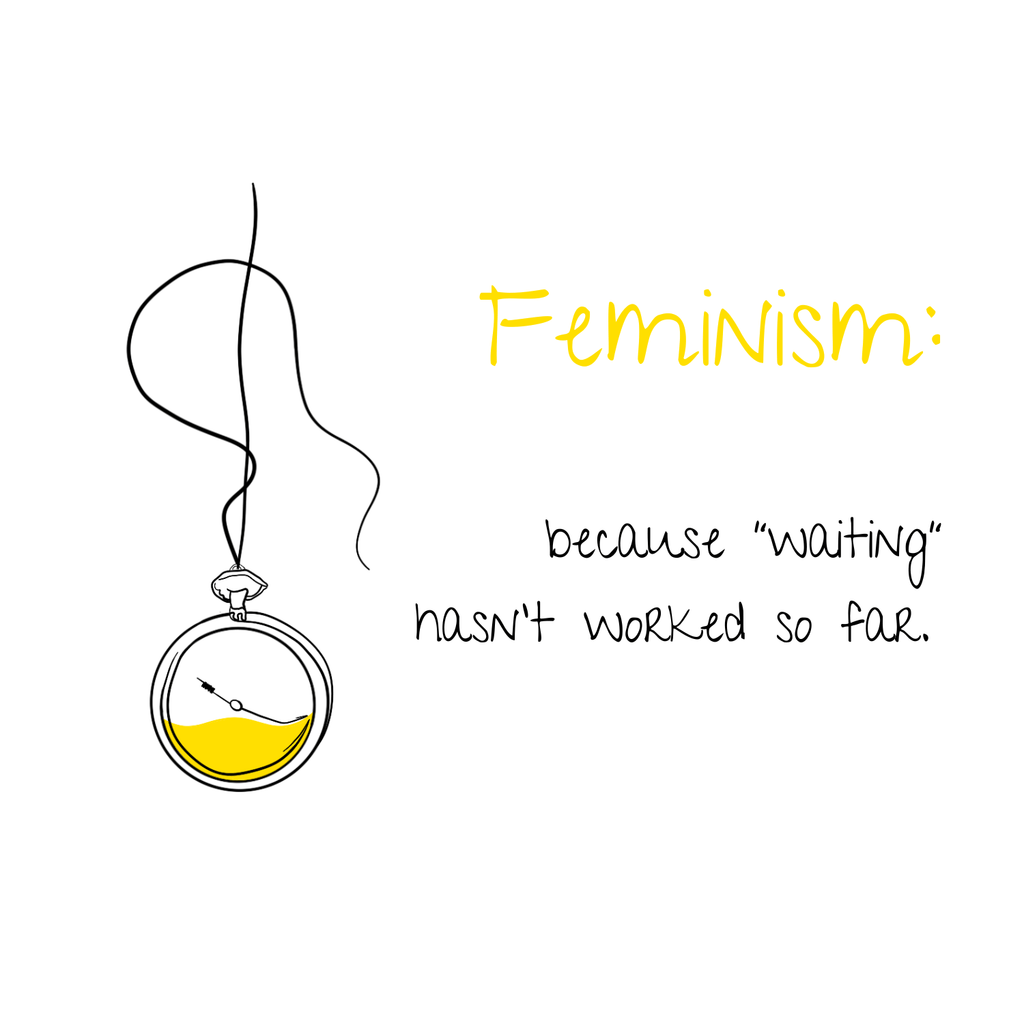 No Shit Shirts - Bauchtasche: Feminism: because “waiting” hasn’t worked so far - Bauchtaschen - basic