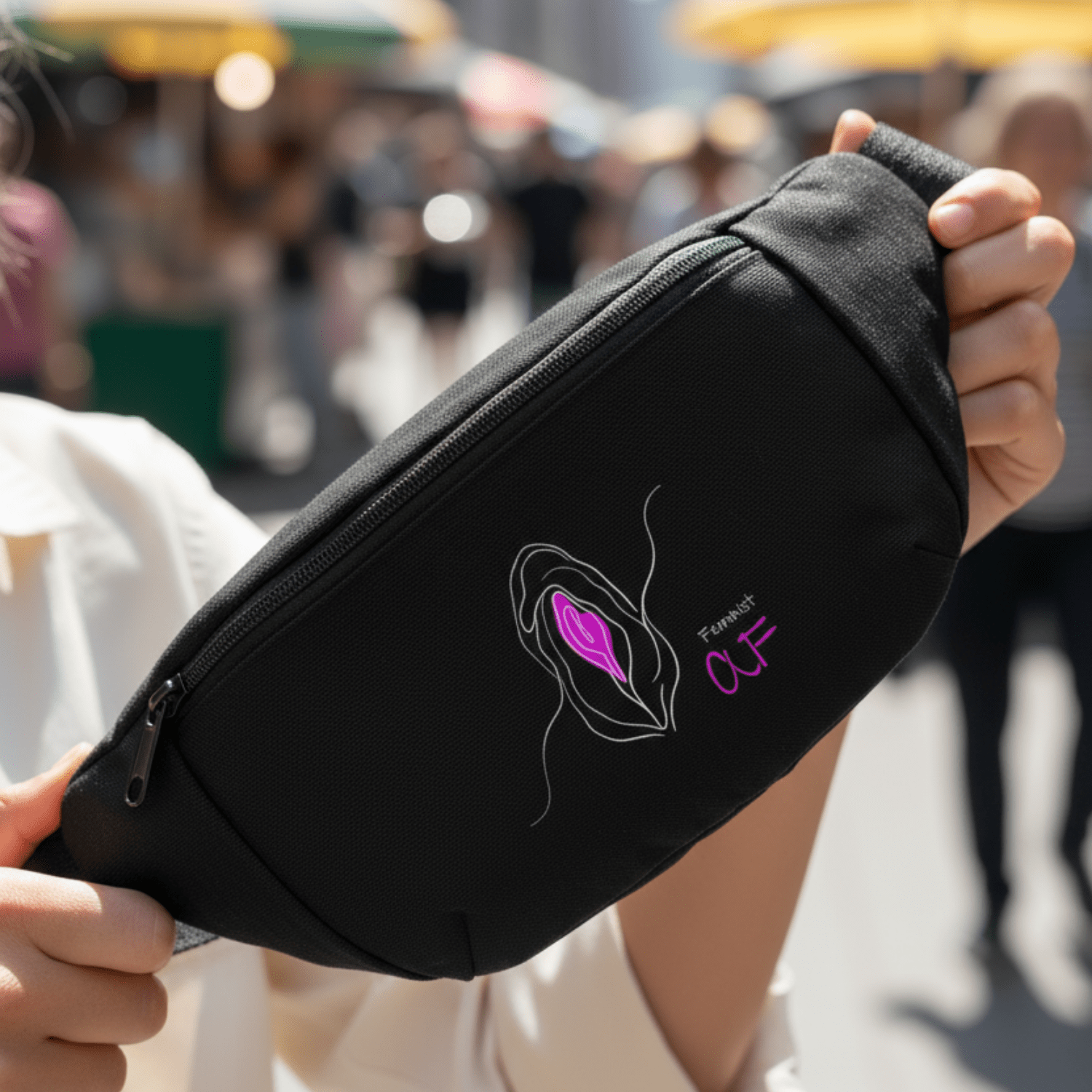 No Shit Shirts - Bauchtasche: Feminist AF - Bauchtaschen - basic