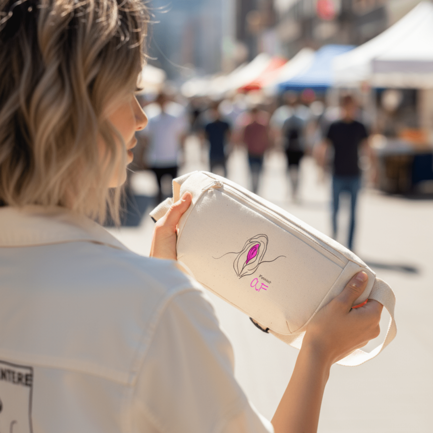 No Shit Shirts - Bauchtasche: Feminist AF - Bauchtaschen - basic