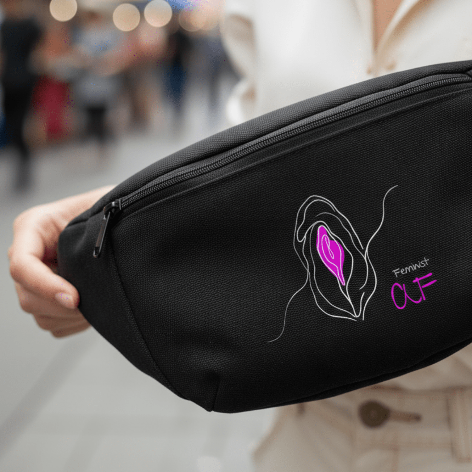 No Shit Shirts - Bauchtasche: Feminist AF - Bauchtaschen - basic