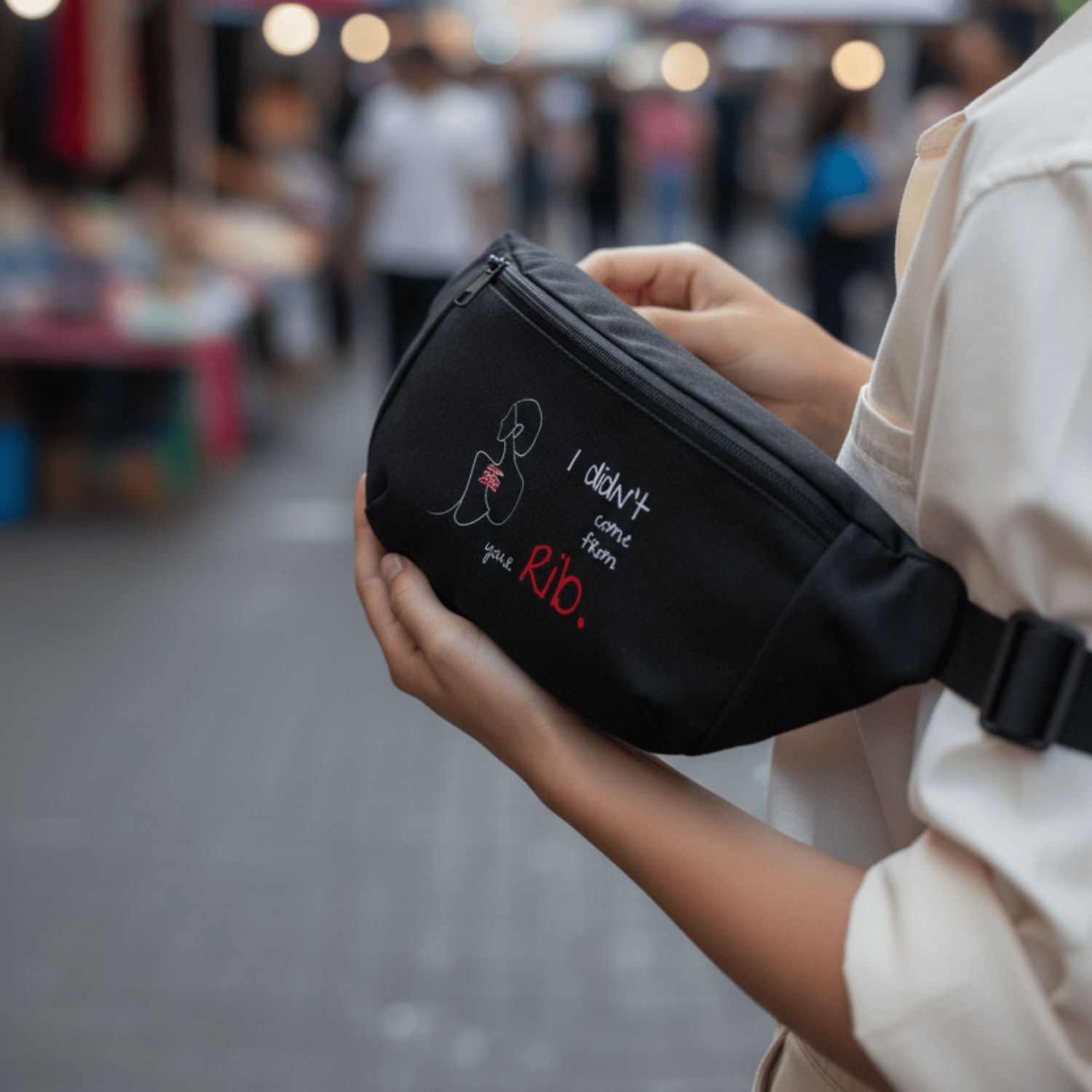 No Shit Shirts - Bauchtasche: I didn’t come from your rib. - Bauchtaschen - basic