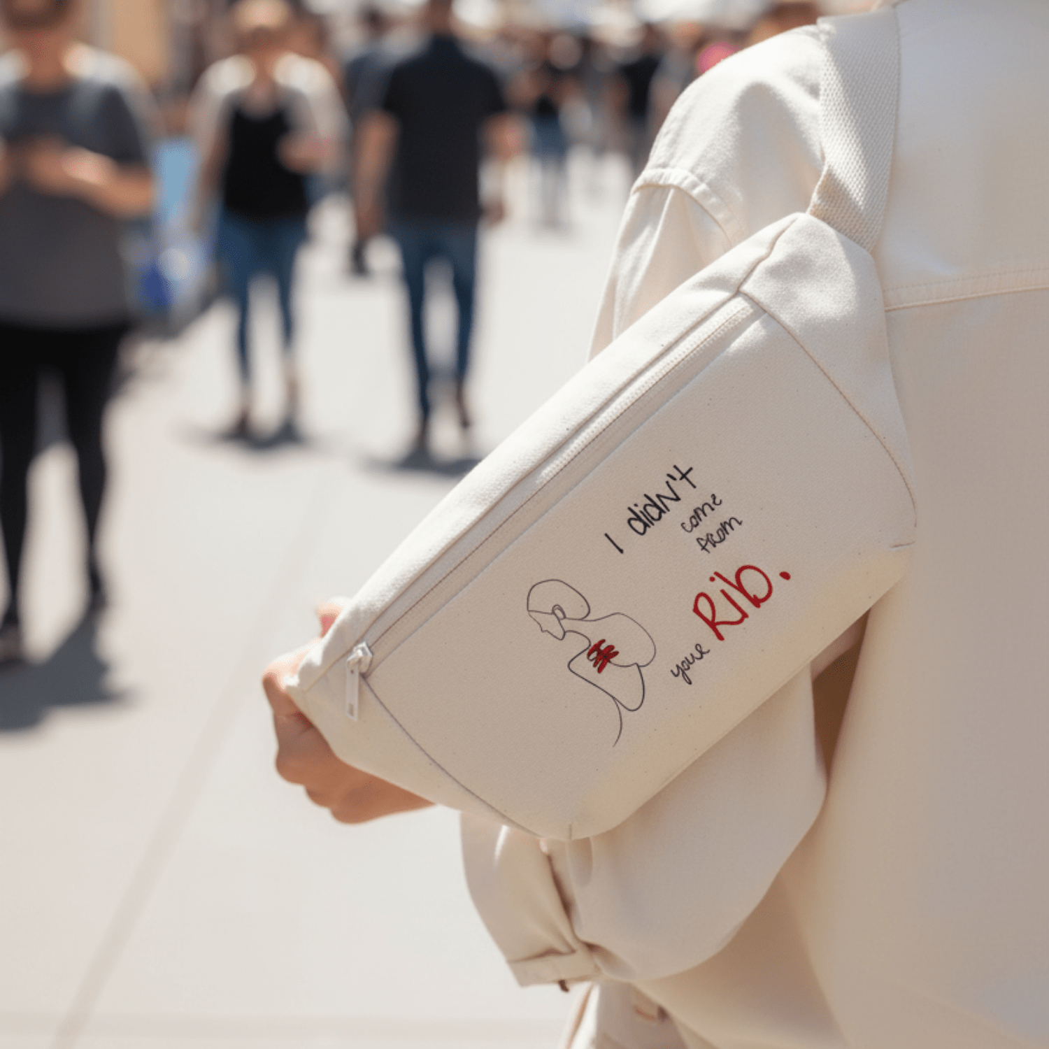 No Shit Shirts - Bauchtasche: I didn’t come from your rib. - Bauchtaschen - basic