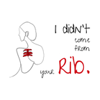 No Shit Shirts - Bauchtasche: I didn’t come from your rib. - Bauchtaschen - basic