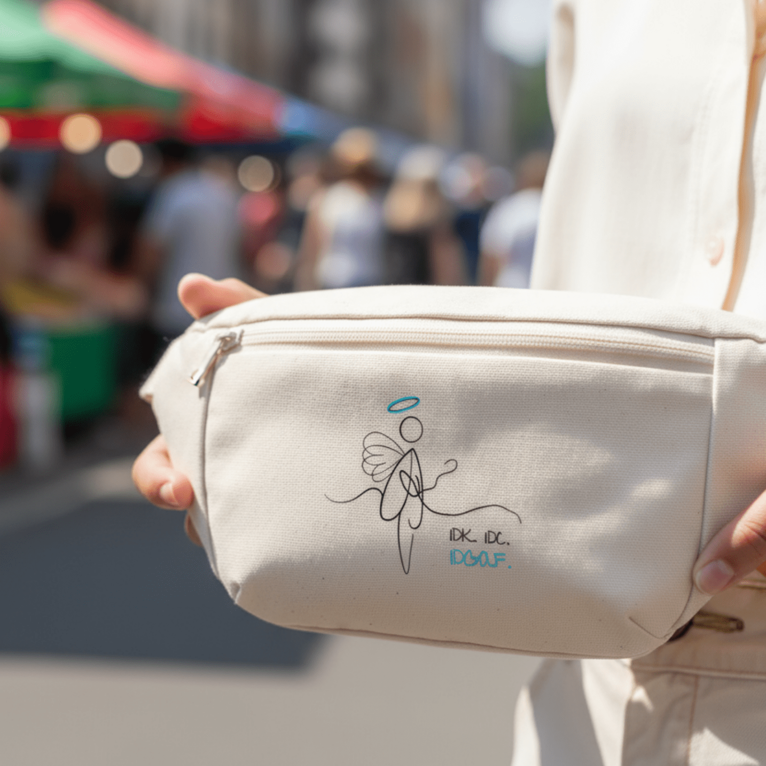 No Shit Shirts - Bauchtasche: IDK. IDC. IDGAF. - Bauchtaschen - basic