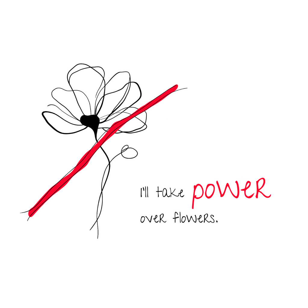 No Shit Shirts - Bauchtasche: I’ll take power over flowers - Bauchtaschen - basic