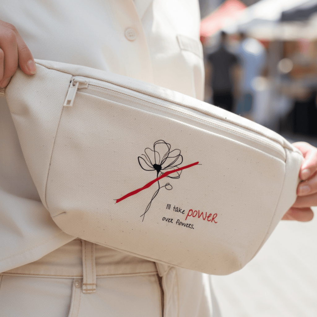 No Shit Shirts - Bauchtasche: I’ll take power over flowers - Bauchtaschen - basic