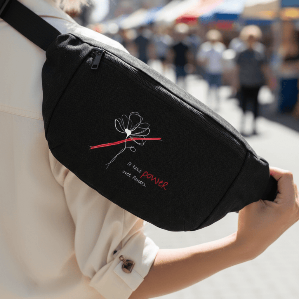 No Shit Shirts - Bauchtasche: I’ll take power over flowers - Bauchtaschen - basic