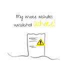 No Shit Shirts - Bauchtasche: My invoice includes unsolicited advice. - Bauchtaschen - basic