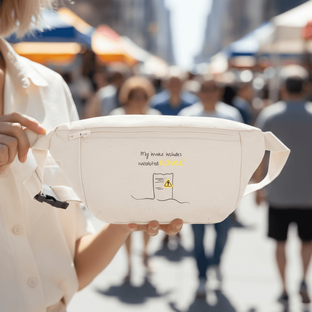 No Shit Shirts - Bauchtasche: My invoice includes unsolicited advice. - Bauchtaschen - basic