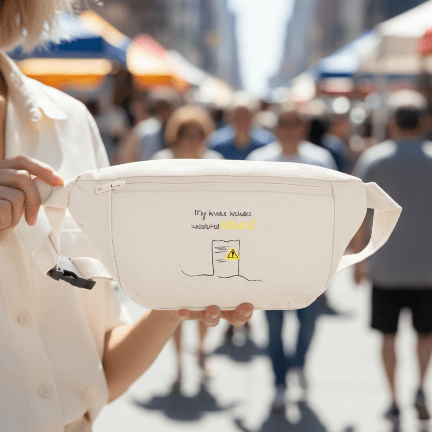 No Shit Shirts - Bauchtasche: My invoice includes unsolicited advice. - Bauchtaschen - basic