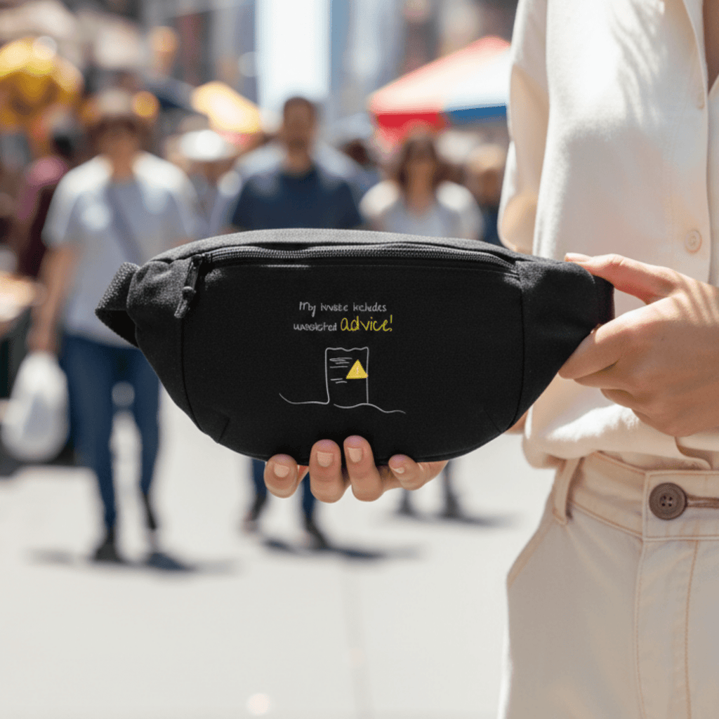 No Shit Shirts - Bauchtasche: My invoice includes unsolicited advice. - Bauchtaschen - basic