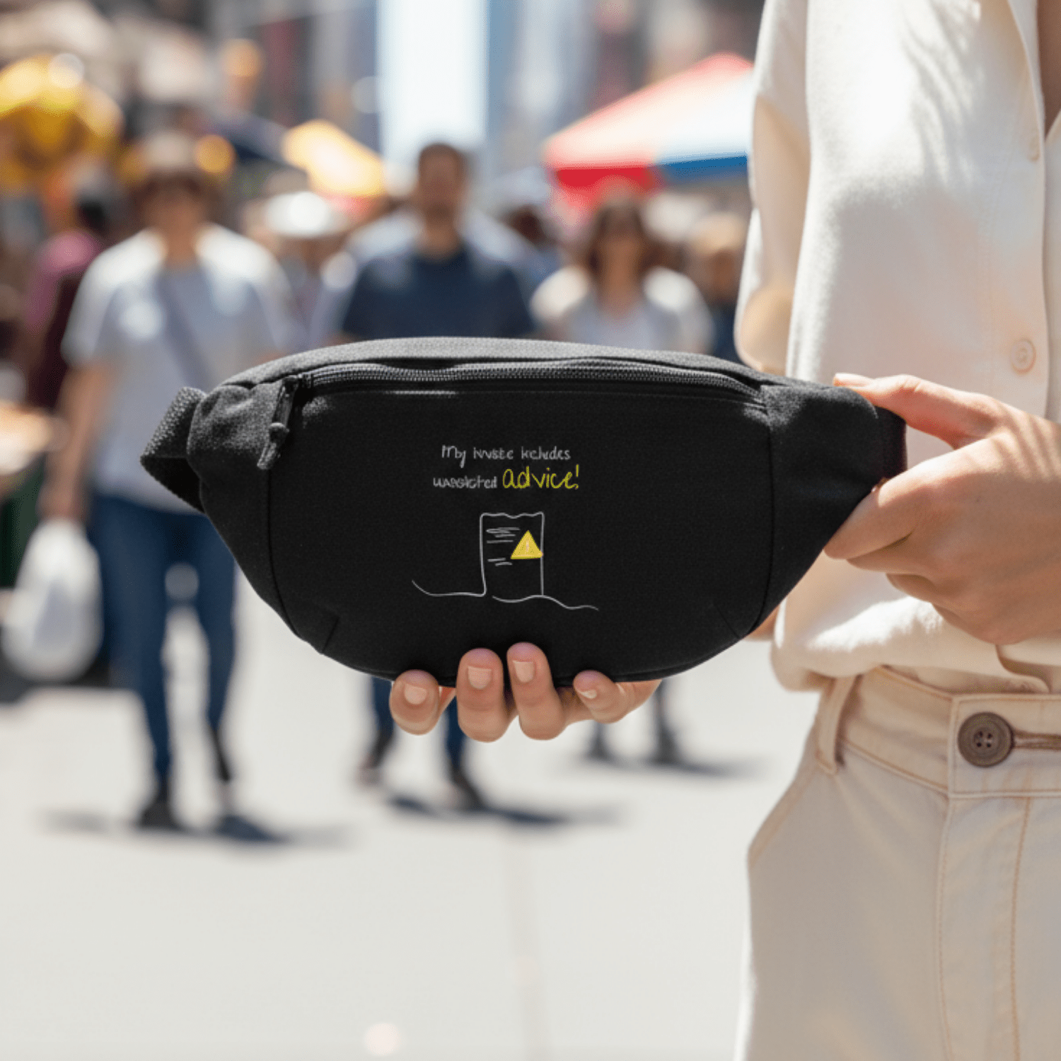 No Shit Shirts - Bauchtasche: My invoice includes unsolicited advice. - Bauchtaschen - basic