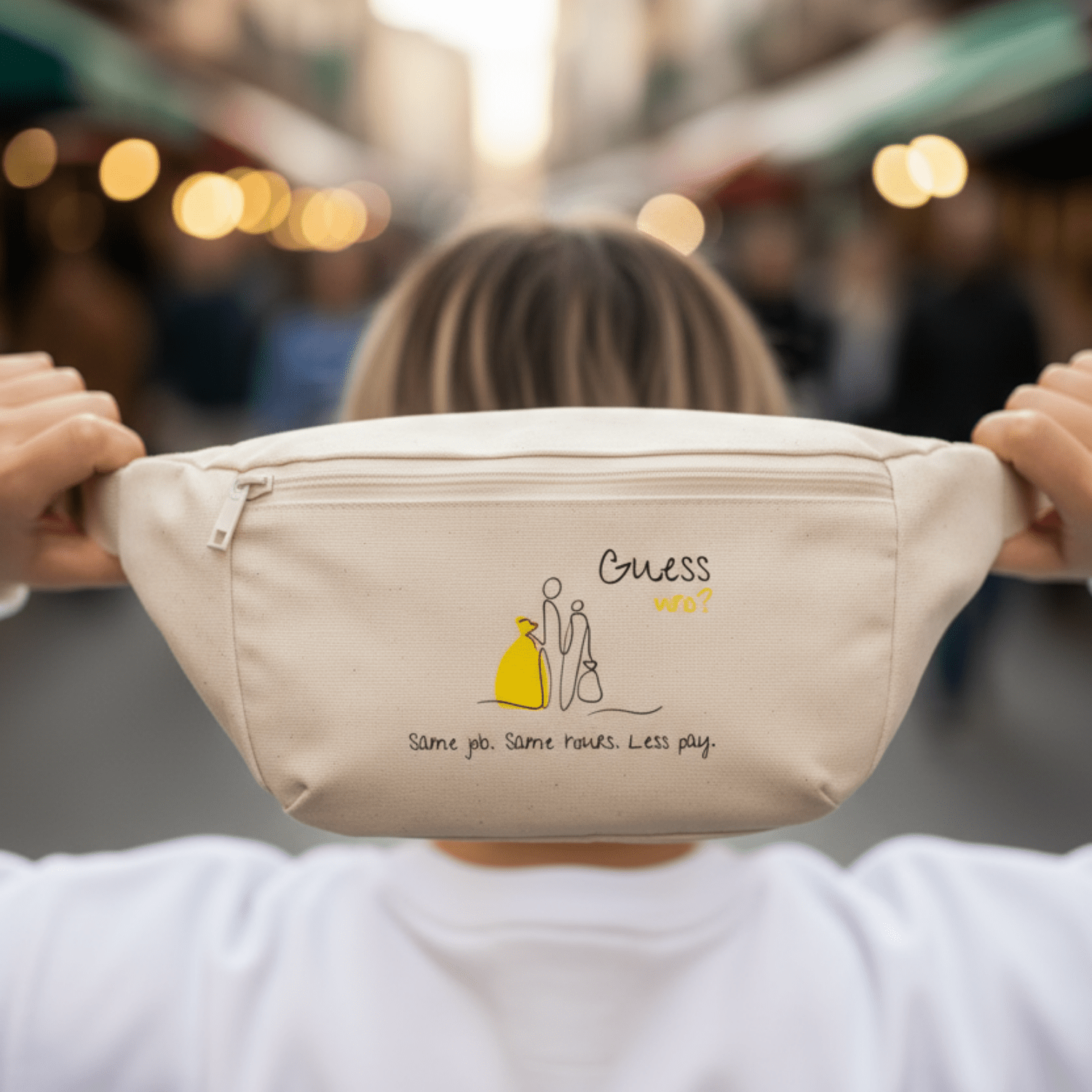 No Shit Shirts - Bauchtasche: Same job. Same hours. Less pay. Guess who? - Bauchtaschen - basic