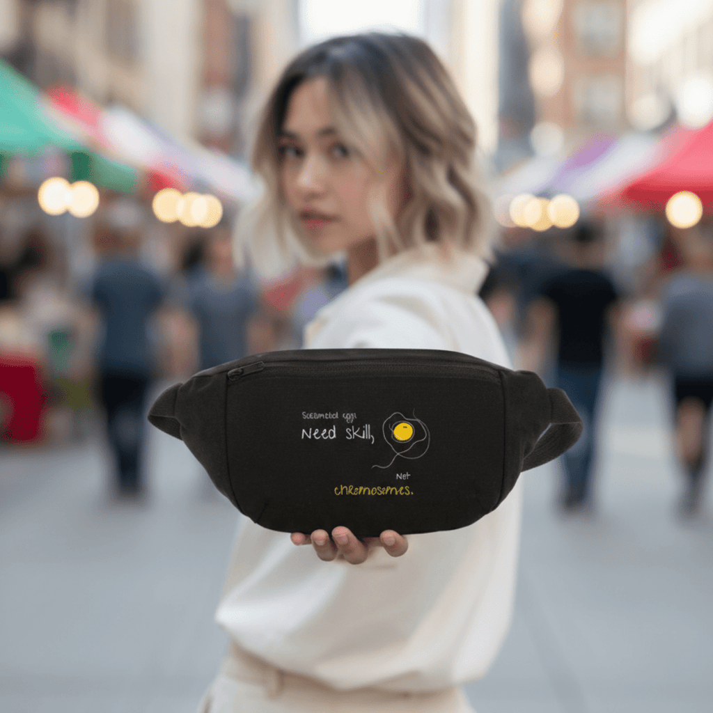 No Shit Shirts - Bauchtasche: Scrambled eggs need skill, not chromosomes. - Bauchtaschen - basic