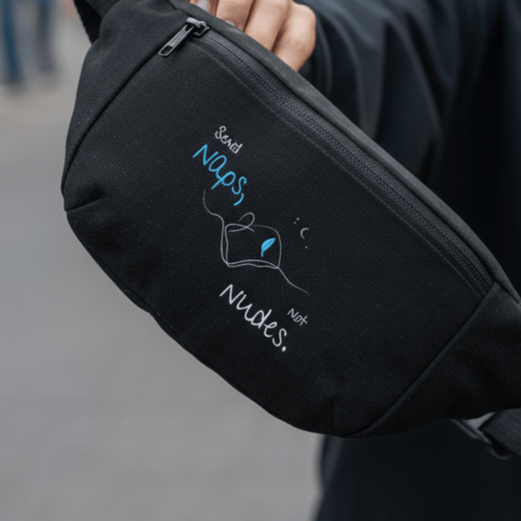 No Shit Shirts - Bauchtasche: Send Naps, Not Nudes - Bauchtaschen - basic