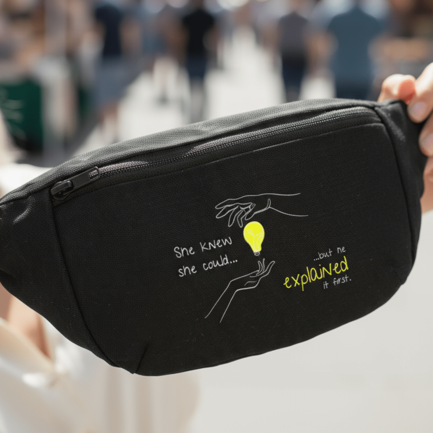 No Shit Shirts - Bauchtasche: She knew she could, but he explained it first. - Bauchtaschen - basic