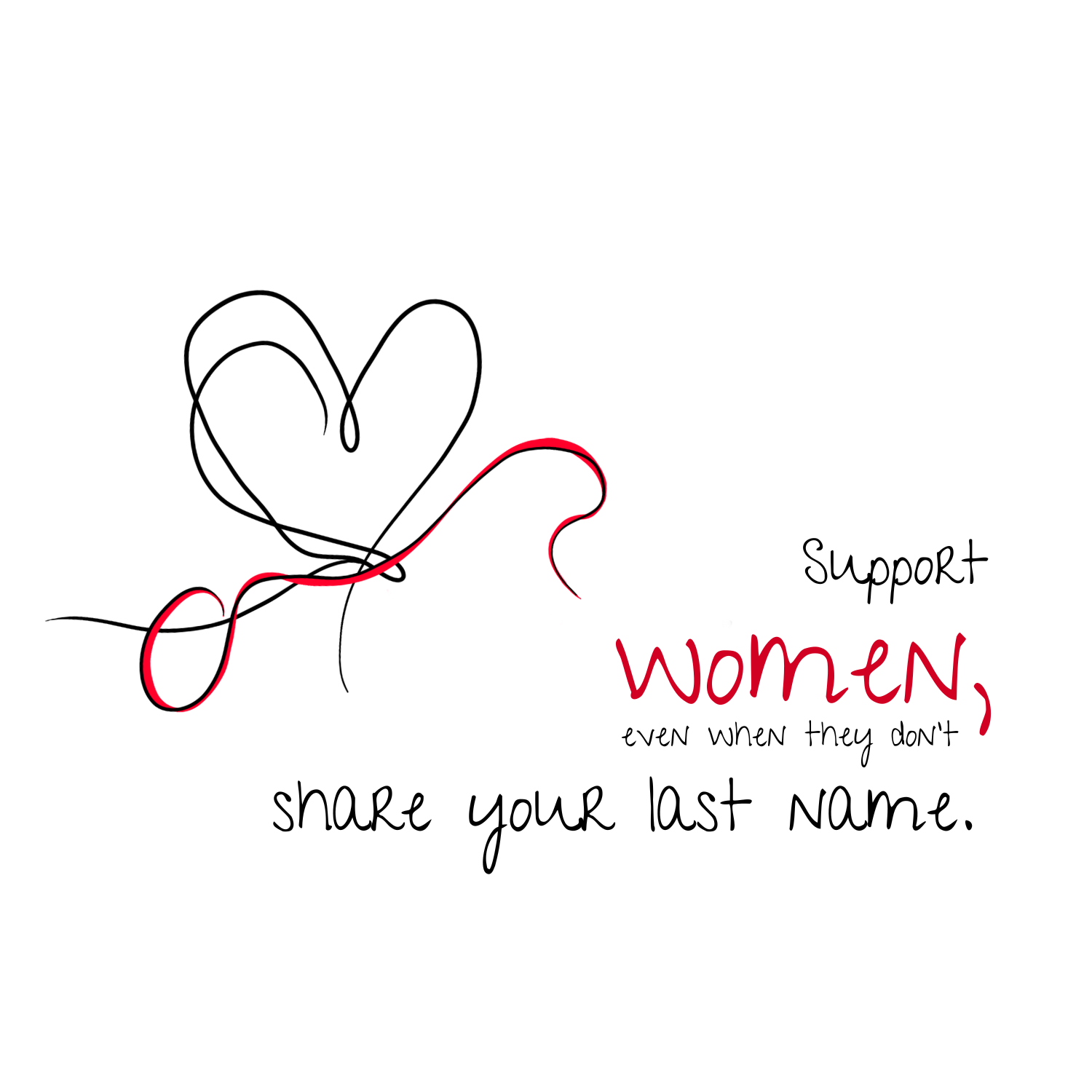 No Shit Shirts - Bauchtasche: Support women, even when they don’t share your last name. - Bauchtaschen - basic