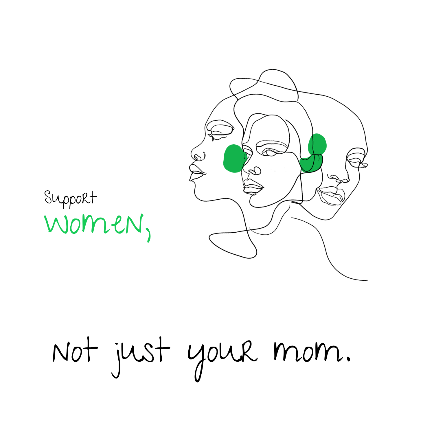 No Shit Shirts - Bauchtasche: Support women. Not just your mom - Bauchtaschen - basic