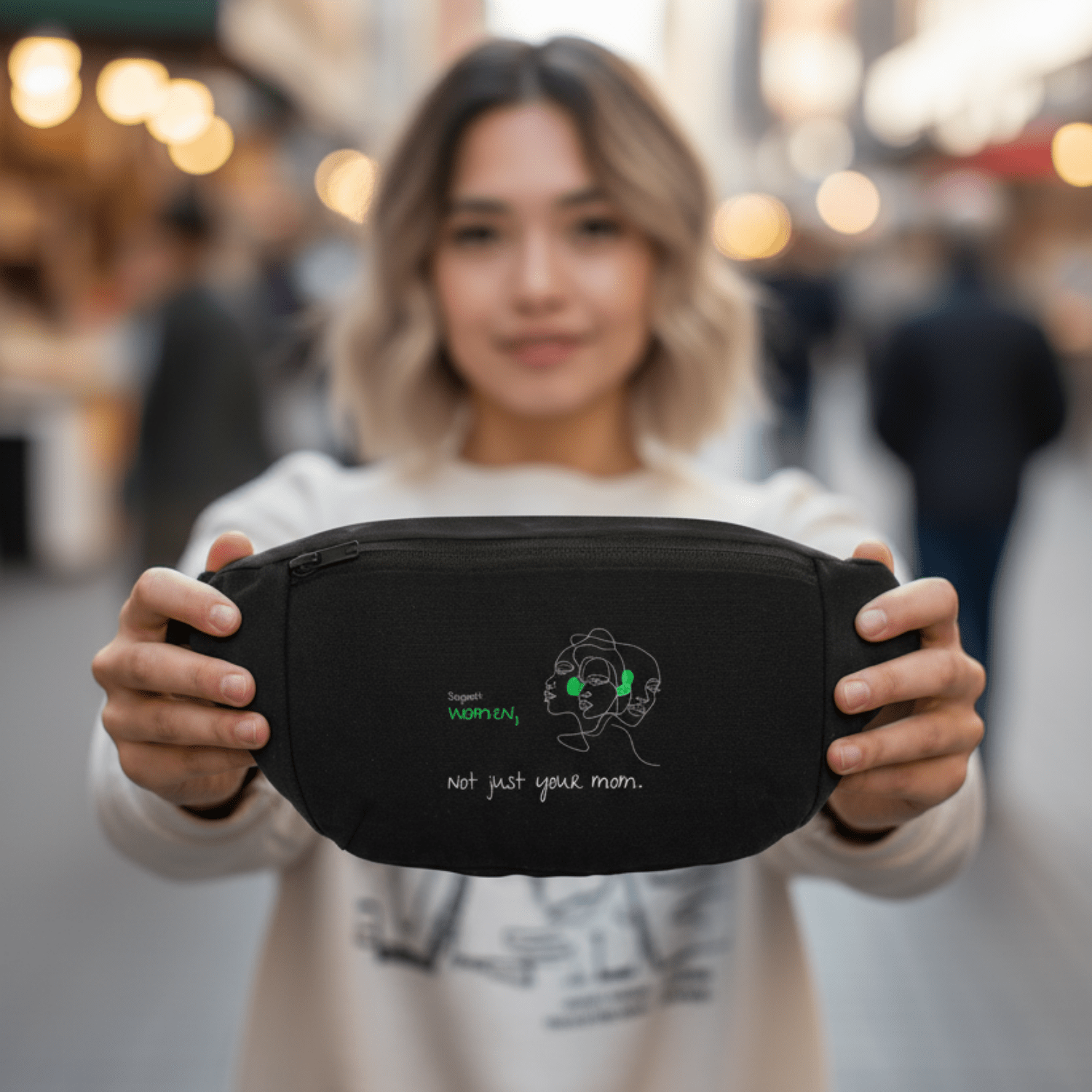 No Shit Shirts - Bauchtasche: Support women. Not just your mom - Bauchtaschen - basic