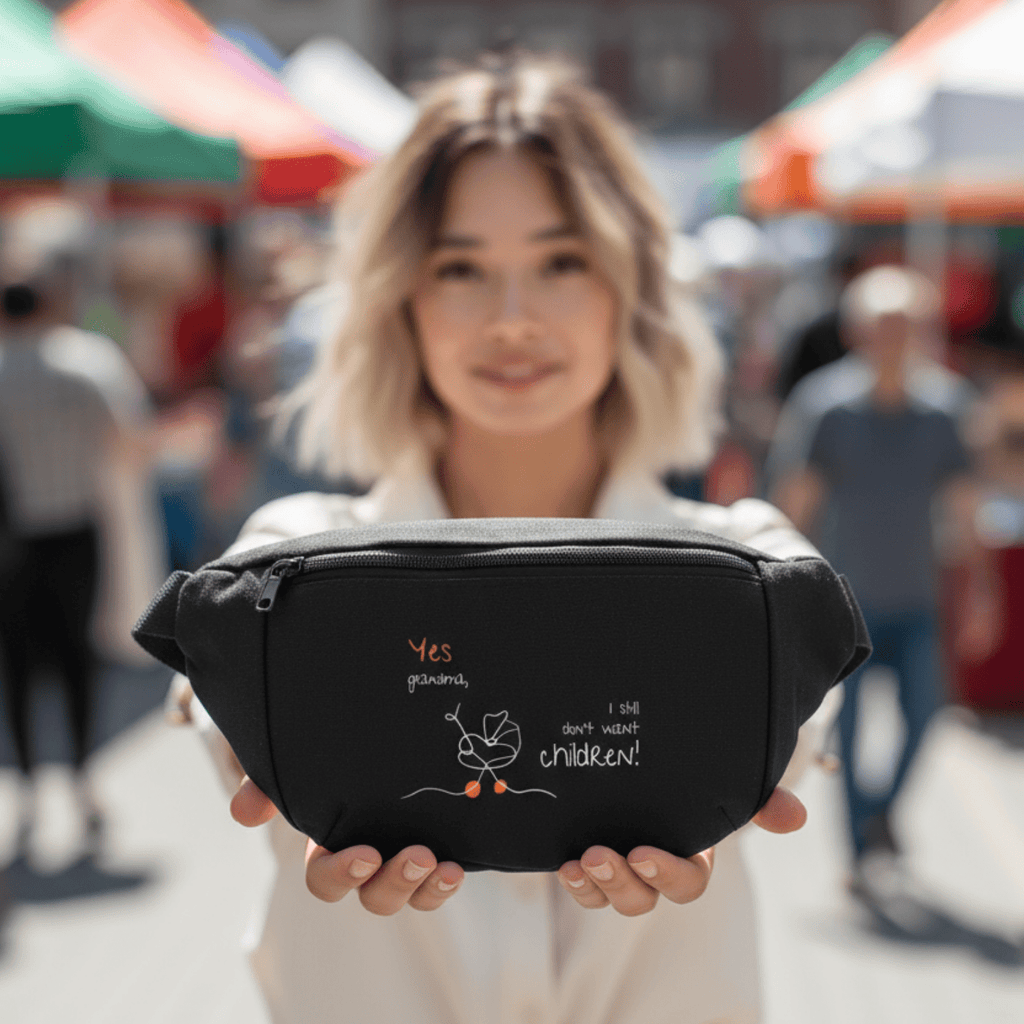 No Shit Shirts - Bauchtasche: Yes, grandma, I still don’t want children - Bauchtaschen - basic