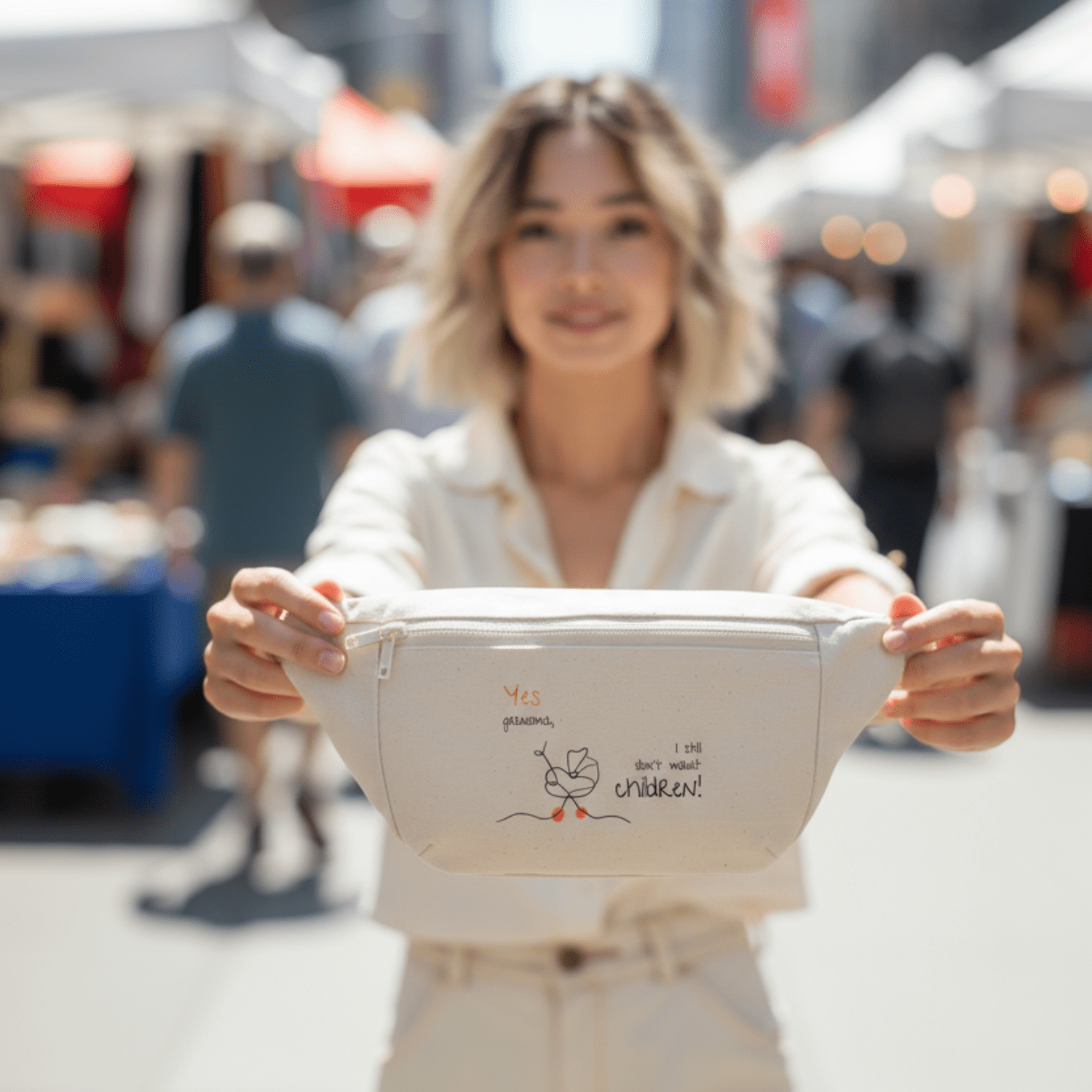 No Shit Shirts - Bauchtasche: Yes, grandma, I still don’t want children - Bauchtaschen - basic