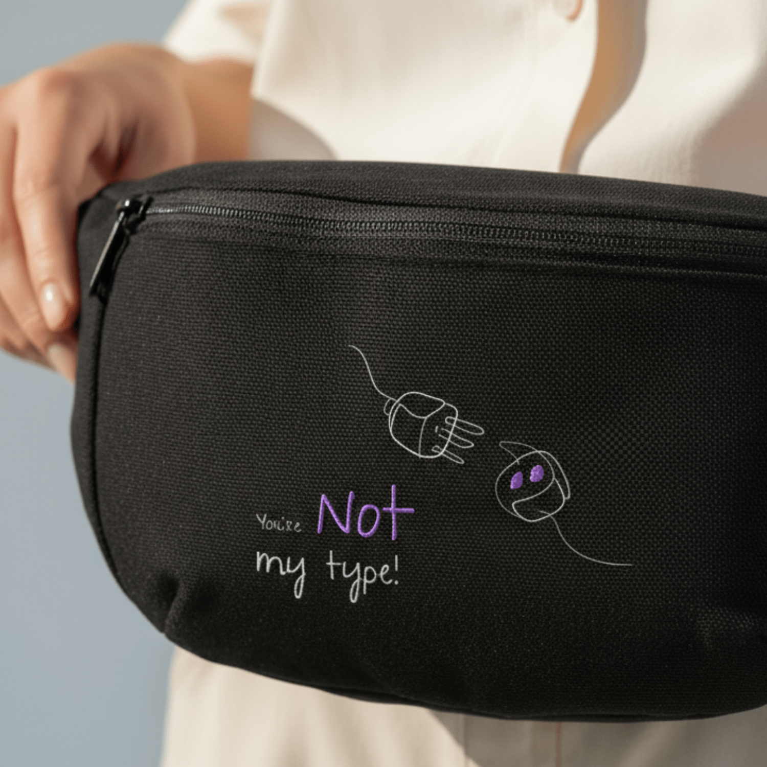 No Shit Shirts - Bauchtasche: Your not my type - Bauchtaschen - basic