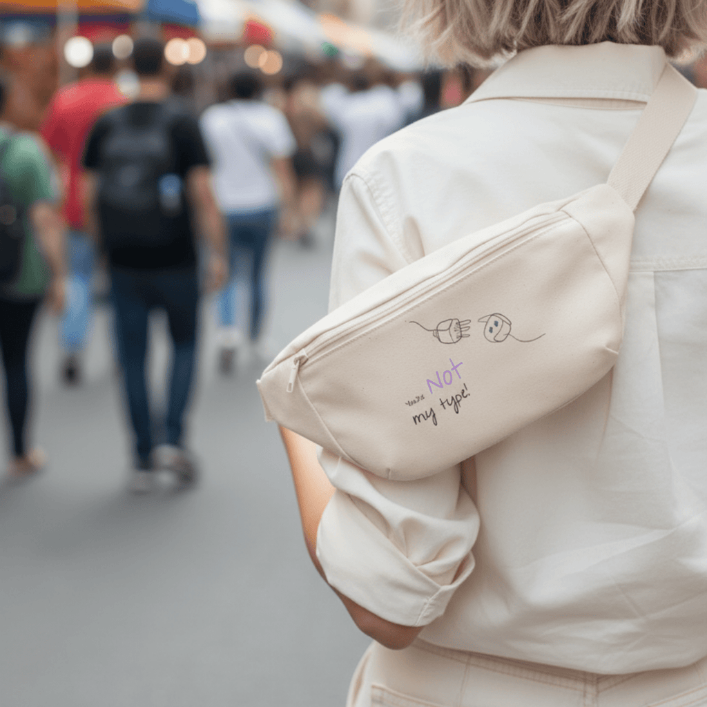 No Shit Shirts - Bauchtasche: Your not my type - Bauchtaschen - basic