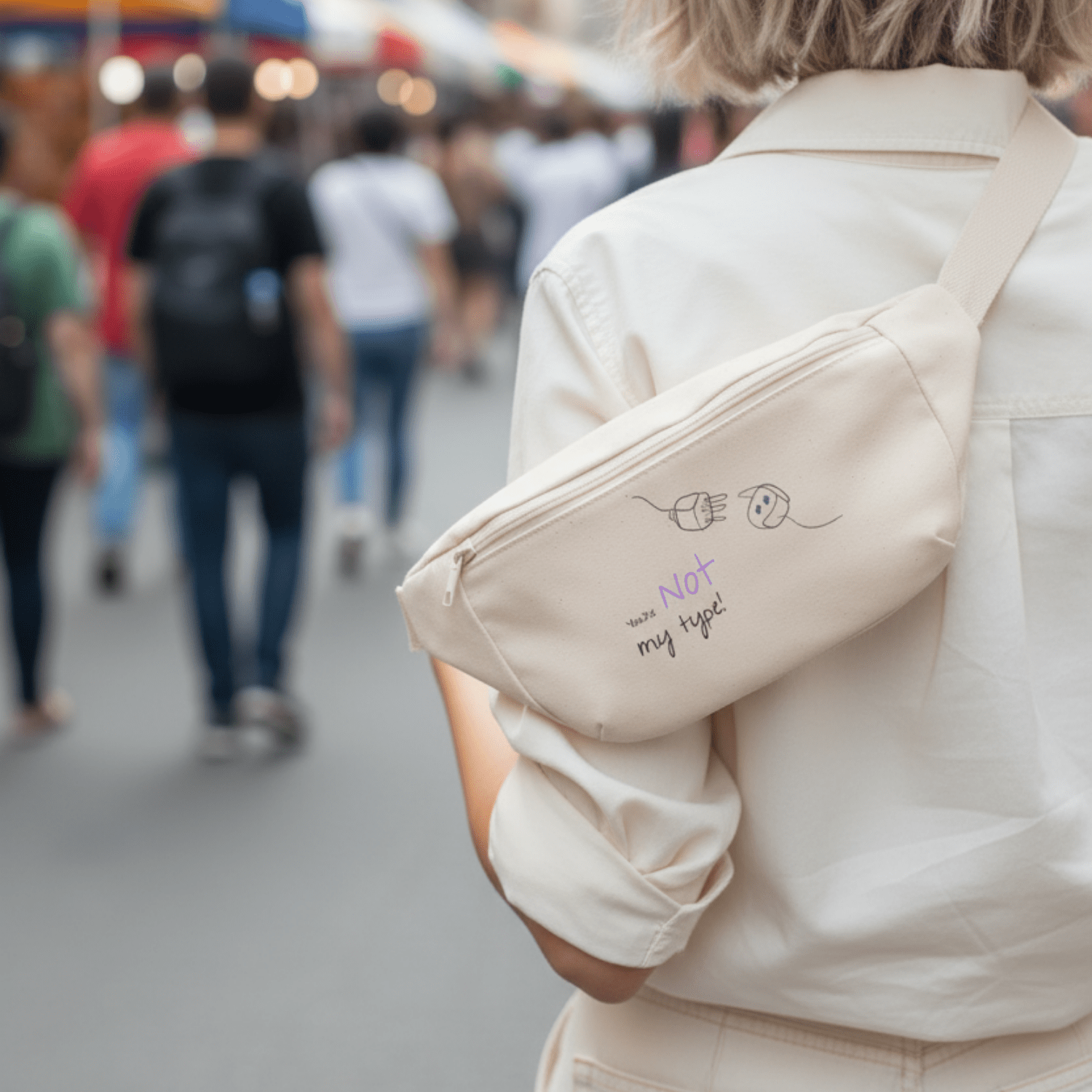 No Shit Shirts - Bauchtasche: Your not my type - Bauchtaschen - basic