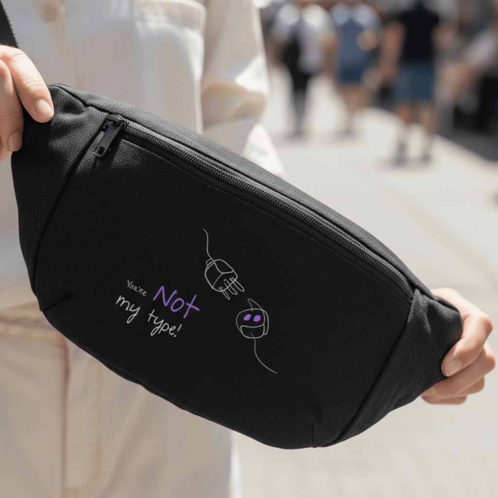 No Shit Shirts - Bauchtasche: Your not my type - Bauchtaschen - basic