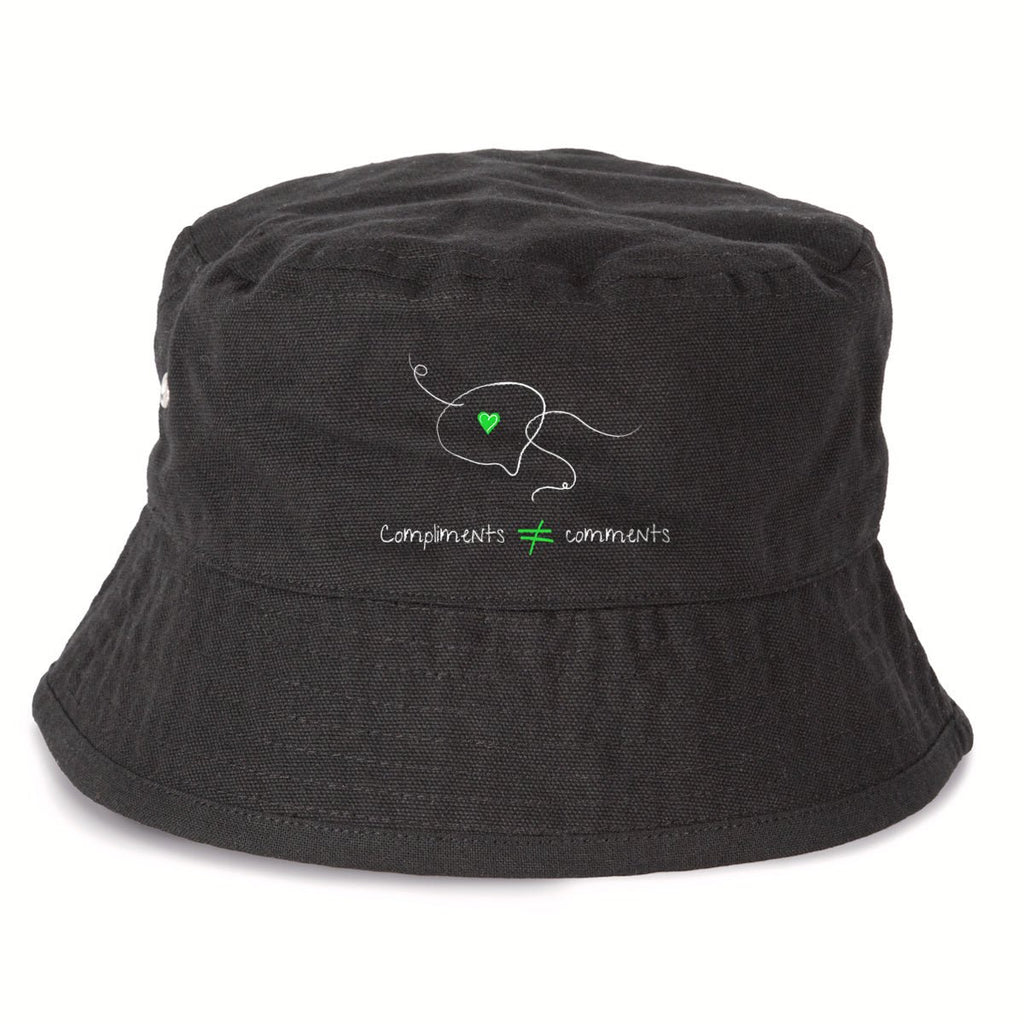 No Shit Shirts - Bucket Hat: Compliments ≠ comments. - Bucket Hat - basic