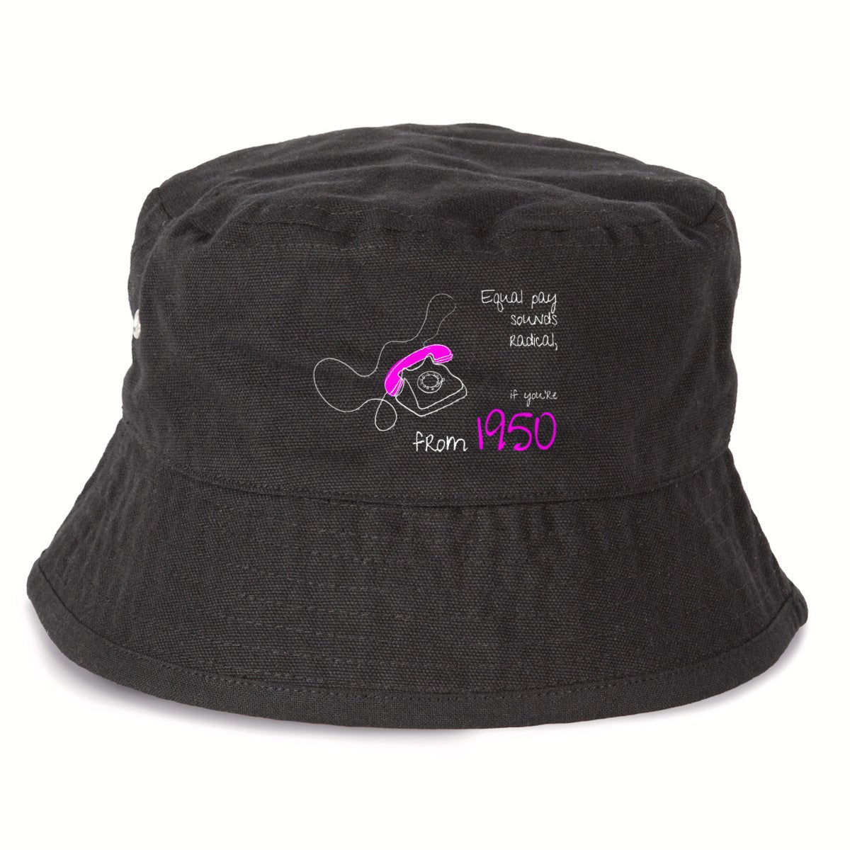 No Shit Shirts - Bucket Hat: Equal pay sounds radical… if you’re from 1950. - Bucket Hat - basic