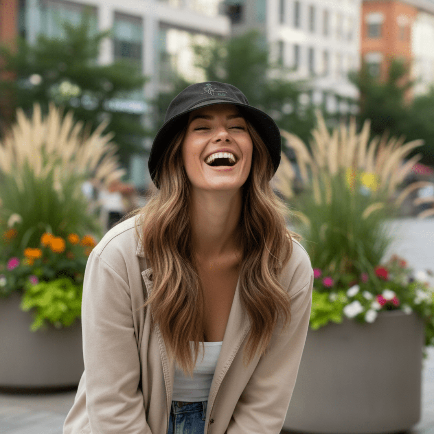 No Shit Shirts - Bucket Hat: IDK. IDC. IDGAF. - Bucket Hat - basic