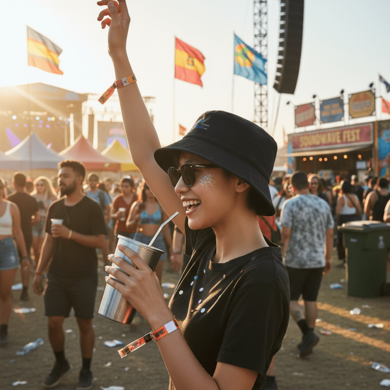 No Shit Shirts - Bucket Hat: Interrupted since birth. - Bucket Hat - basic
