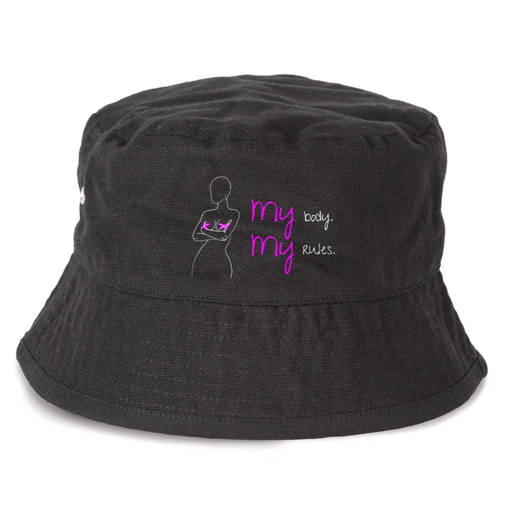 No Shit Shirts - Bucket Hat: My Body, My Rules - Body & Autonomy & Sexism - basic