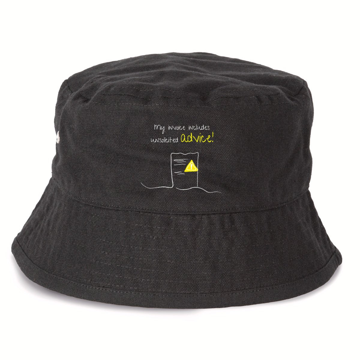 No Shit Shirts - Bucket Hat: My invoice includes unsolicited advice. - Bucket Hat - basic