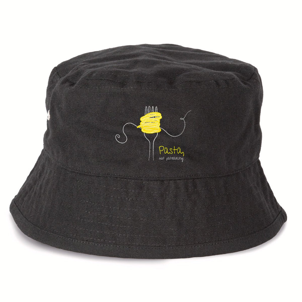 No Shit Shirts - Bucket Hat: Pasta, not patriarchy - Bucket Hat - basic