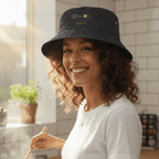 No Shit Shirts - Bucket Hat: Scrambled eggs need skill, not chromosomes. - Bucket Hat - basic