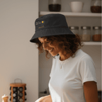 No Shit Shirts - Bucket Hat: Scrambled eggs need skill, not chromosomes. - Bucket Hat - basic