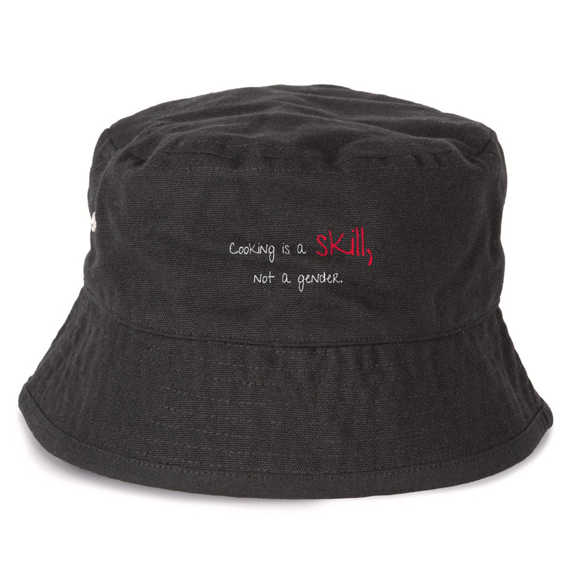 No Shit Shirts - Bucket Hat (Text only): Cooking is a skill, not a gender. - Bucket Hat - basic