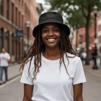 No Shit Shirts - Bucket Hat (Text only): Don’t “fix” me. Fix the system. - Bucket Hat - basic