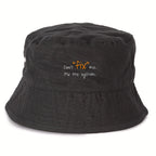 No Shit Shirts - Bucket Hat (Text only): Don’t “fix” me. Fix the system. - Bucket Hat - basic