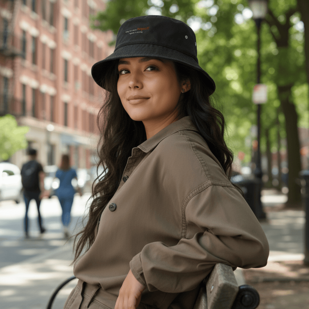 No Shit Shirts - Bucket Hat (Text only): Every chest deserves respect. Regardless of inventory. - Body & Autonomy & Sexism - basic