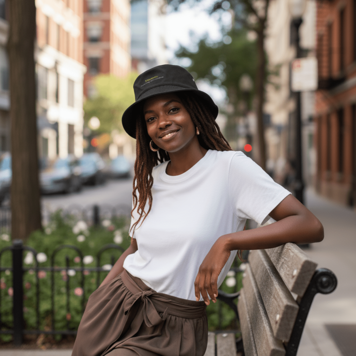 No Shit Shirts - Bucket Hat (Text only): Feminism: because “waiting” hasn’t worked so far - Bucket Hat - basic