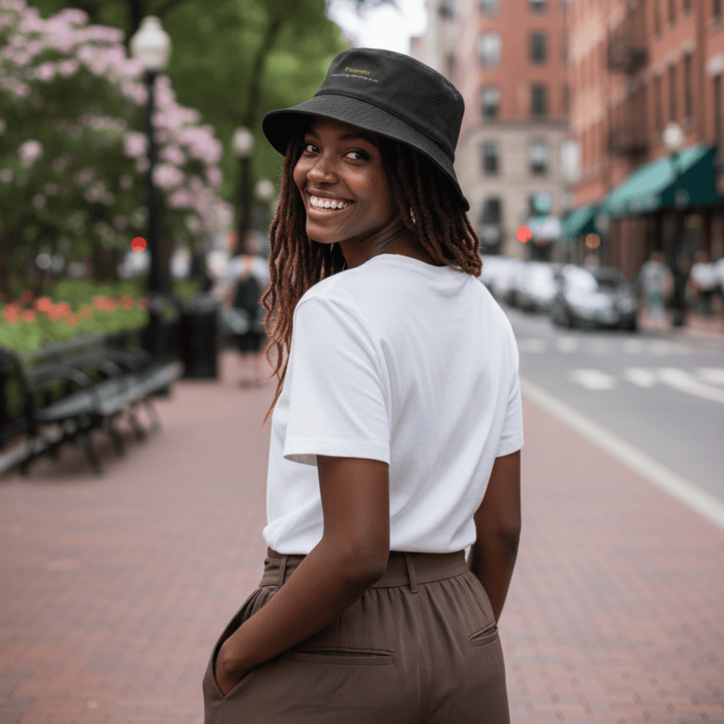 No Shit Shirts - Bucket Hat (Text only): Feminism: because “waiting” hasn’t worked so far - Bucket Hat - basic