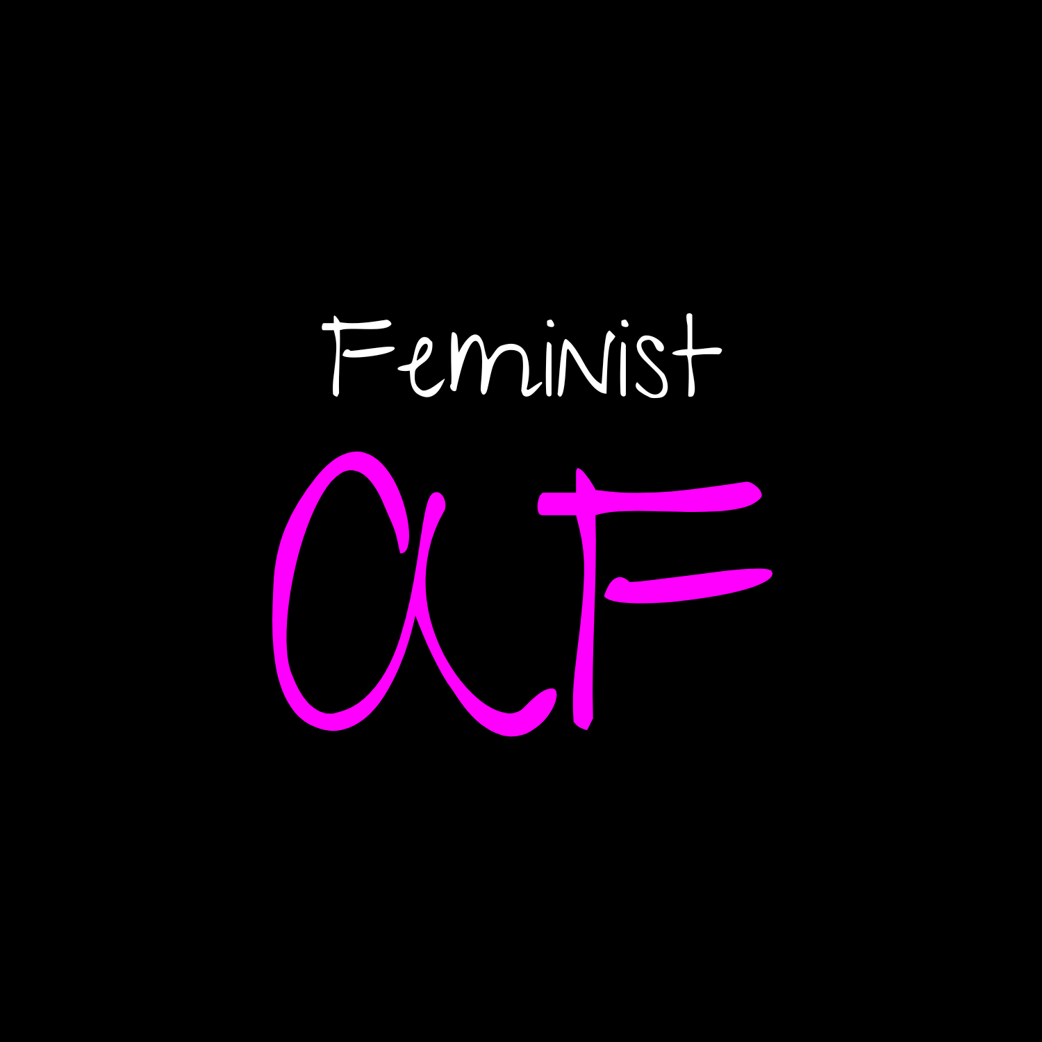 No Shit Shirts - Bucket Hat (Text only): Feminist AF - Bucket Hat - basic