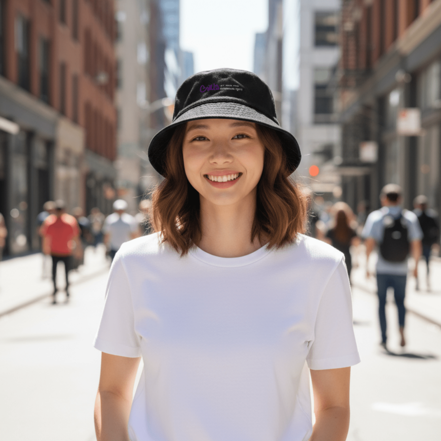 No Shit Shirts - Bucket Hat (Text only): Girls just wanna have fun(damental rights) - Bucket Hat - basic