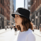 No Shit Shirts - Bucket Hat (Text only): Girls just wanna have fun(damental rights) - Bucket Hat - basic